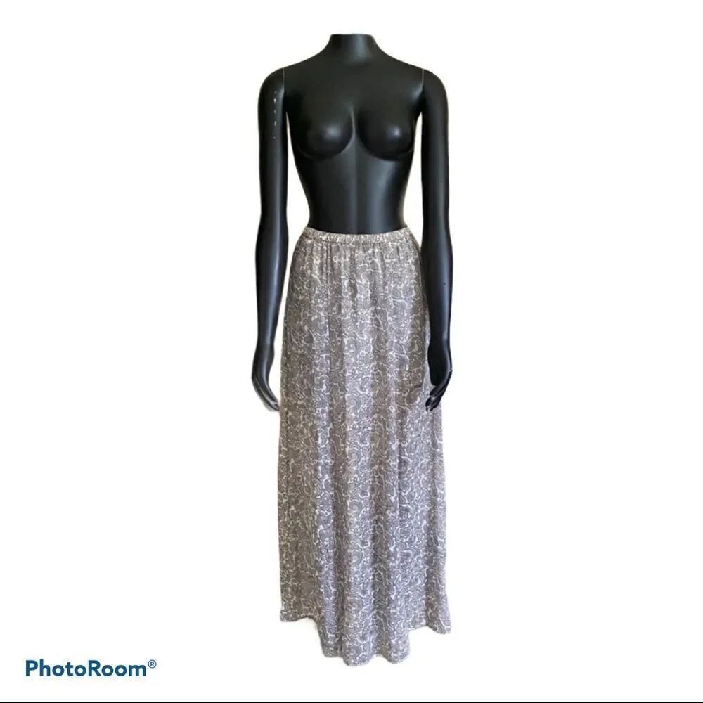 HOLISTER modest floral print boho chiffon maxi skirt XS